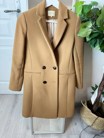 Manteau johnson Camel Sezane T34