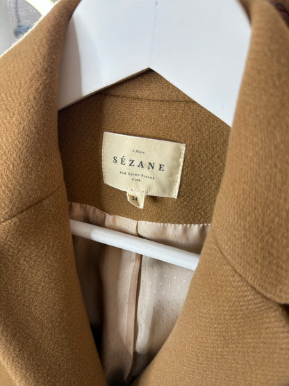 Manteau johnson Camel Sezane T34