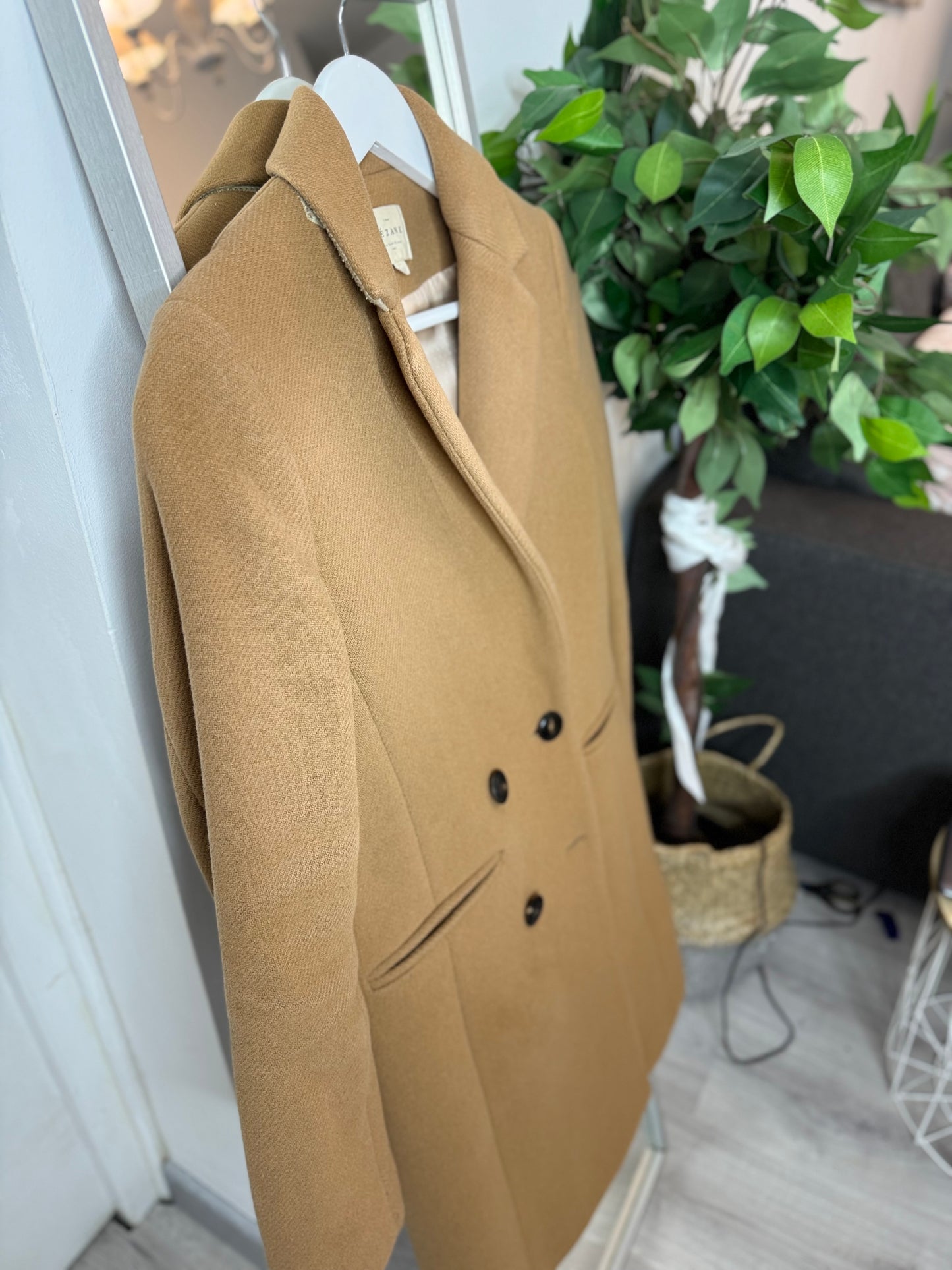 Manteau johnson Camel Sezane T34